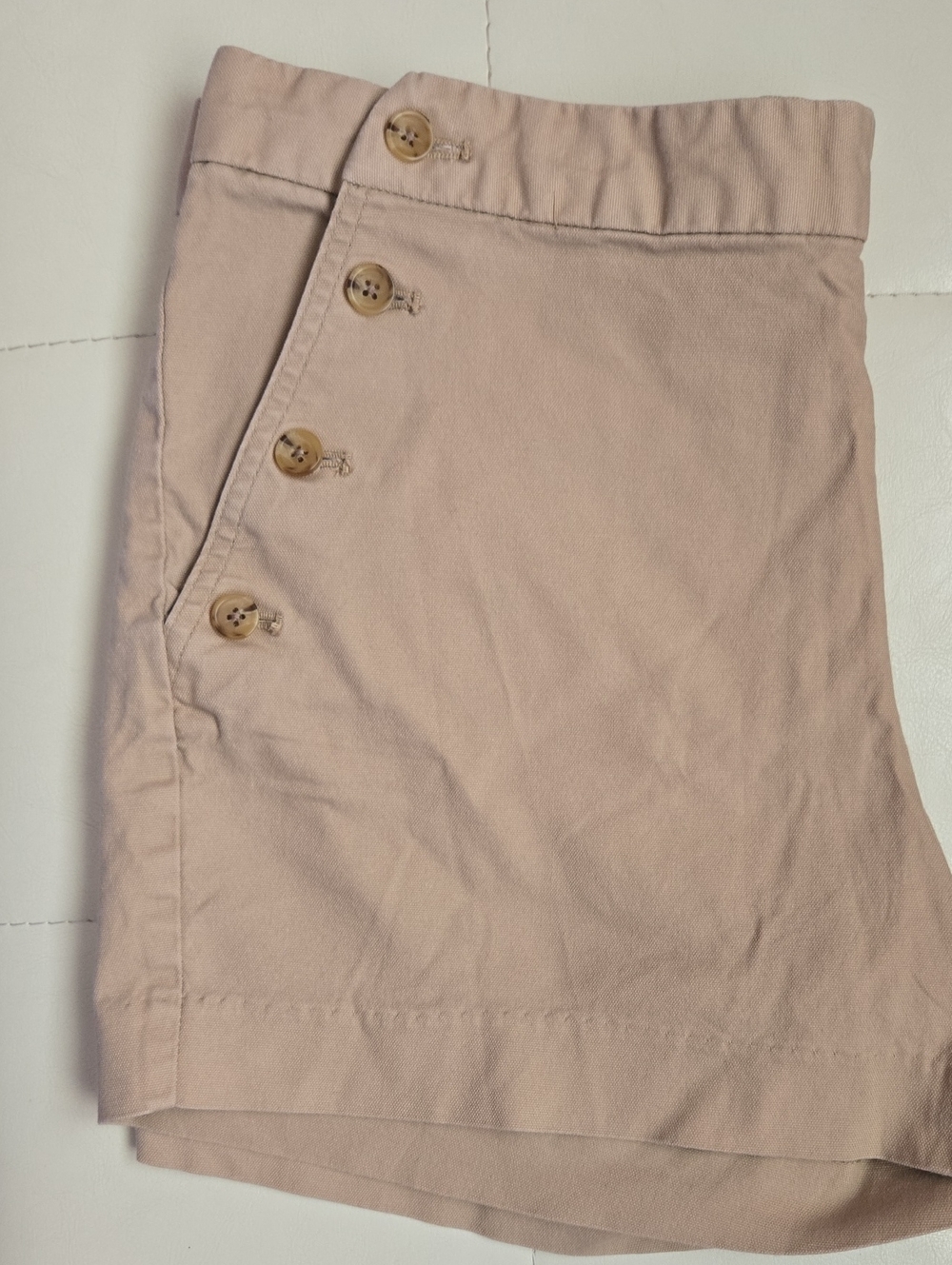 Banana Republic Blush Button-Accent High-Waist Women’s Shorts
